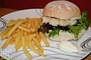 Turkey and Italian Herb Burger with Lemon Mayo and McCain French Fries {Recipe}