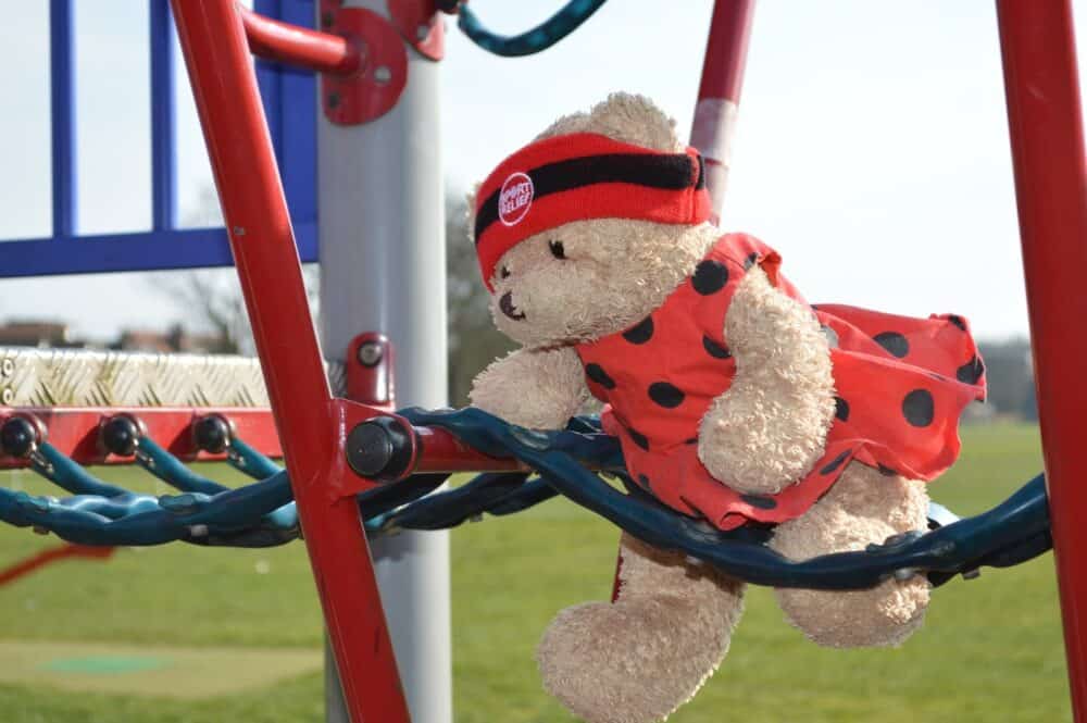 Lucy Bear does Sports Relief