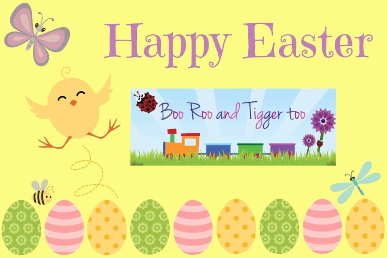 Happy Easter from Boo Roo and Tigger Too