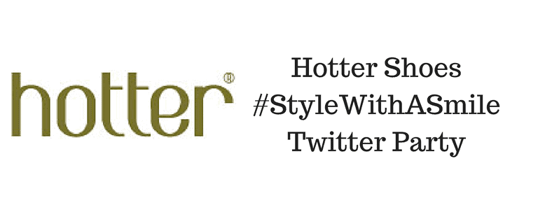 Join me celebrating Hotter Shoes #StyleWithASmile Twitter Party (ID 8583)