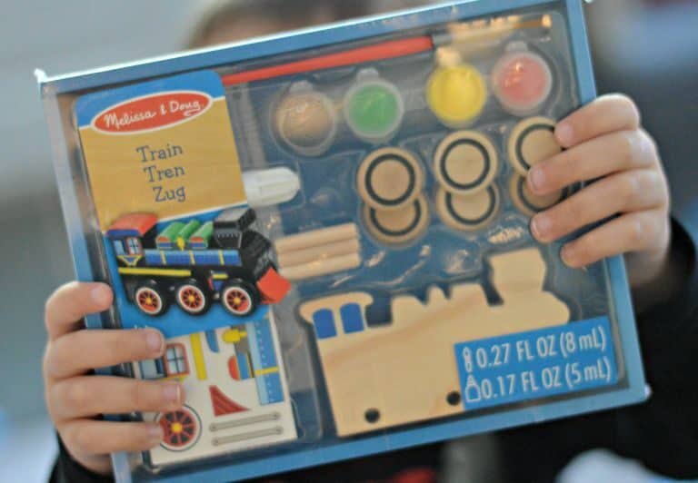 A person holding a toy