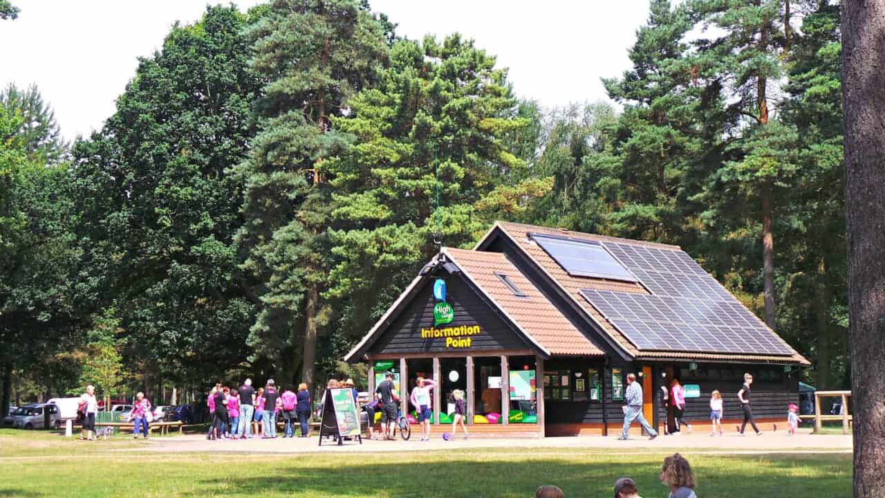 A group of people in a park