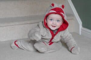 A little boy wearing a hat