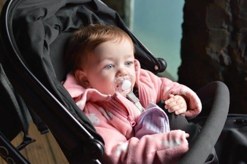 A person holding a baby