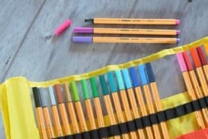 A pencil on a wooden table