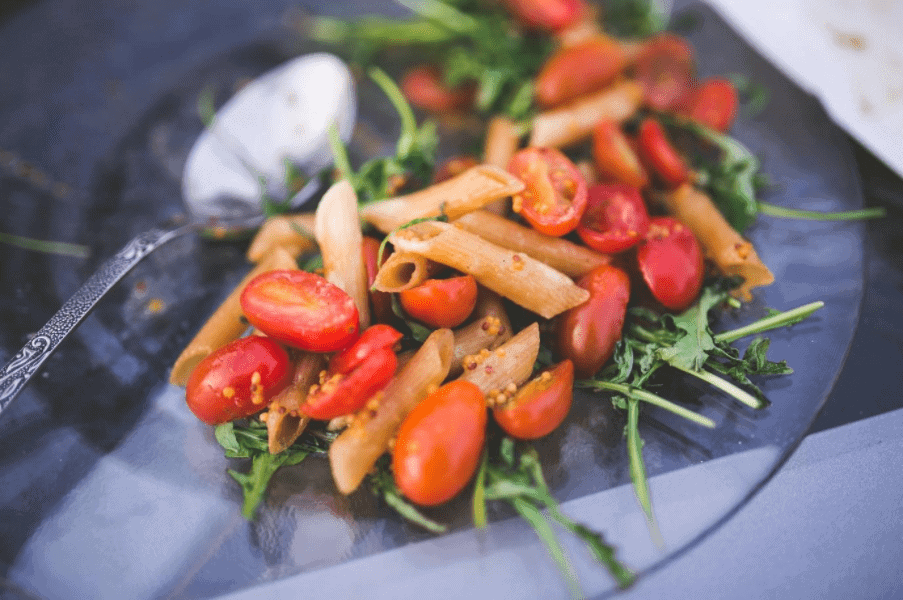 A plate of food, with Nutrition