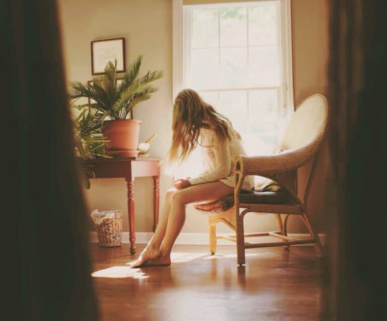 A chair in a room
