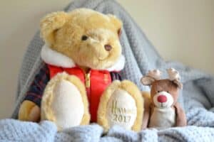 A close up of a bunch of stuffed animals