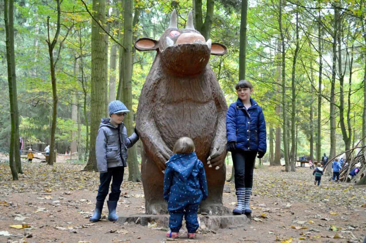 A group of people in a forest