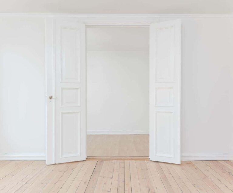 A close up of a door
