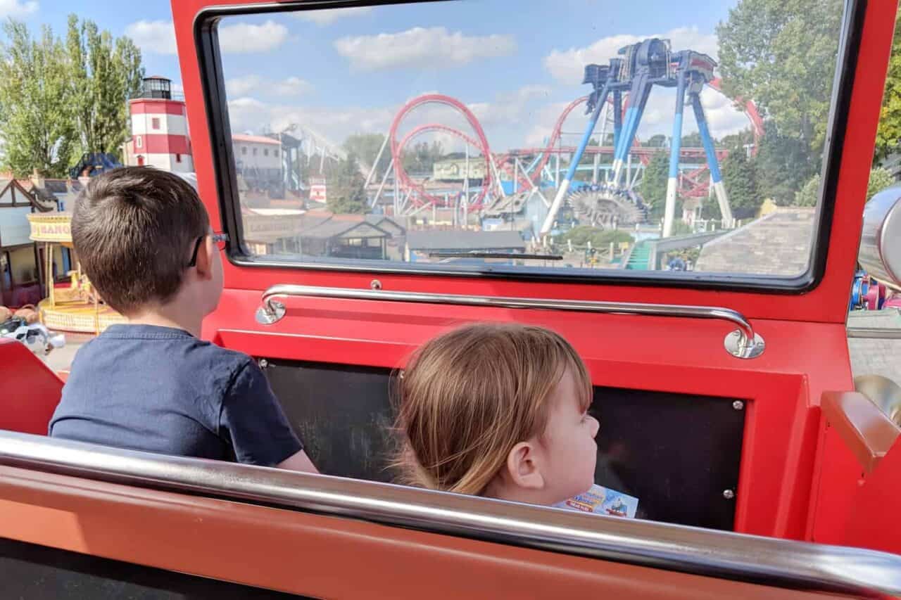 A man sitting on a bus