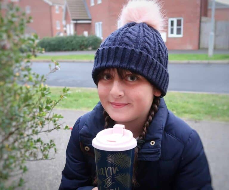 A boy wearing a hat