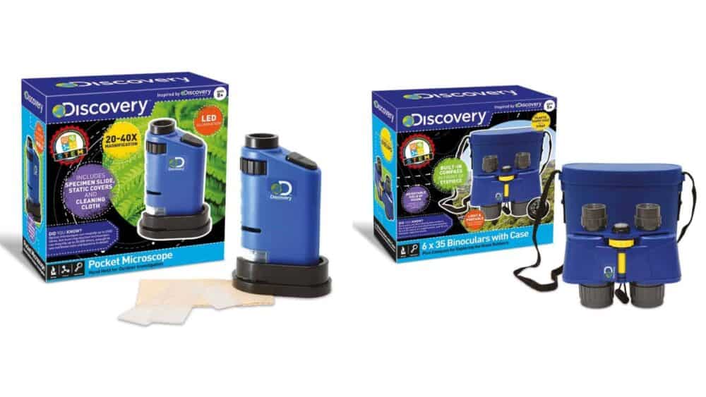 Discovery Pocket Microscope and Binoculars