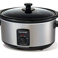 Morphy Richards Slow Cooker 3.5 Litre 48709 Brushed Steel Slowcooker