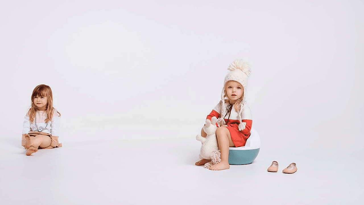 A person sitting on a bed