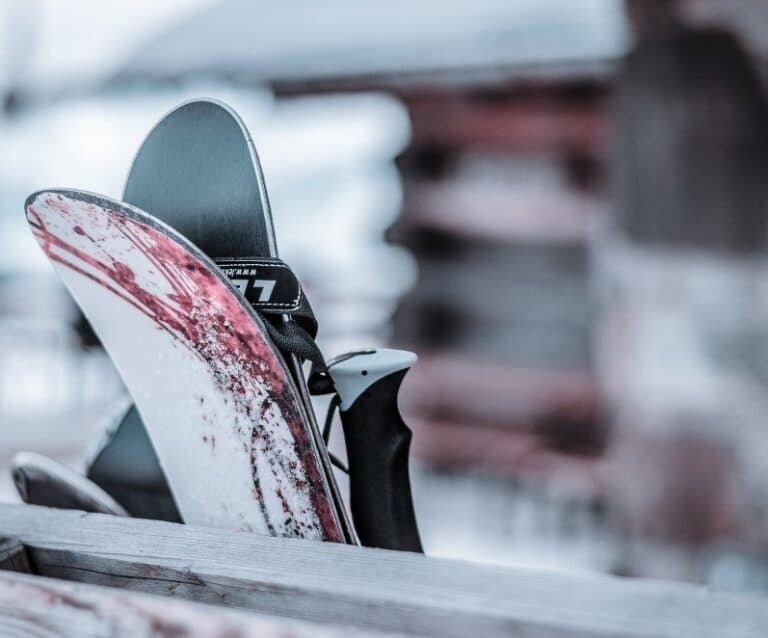 A close up of a bench