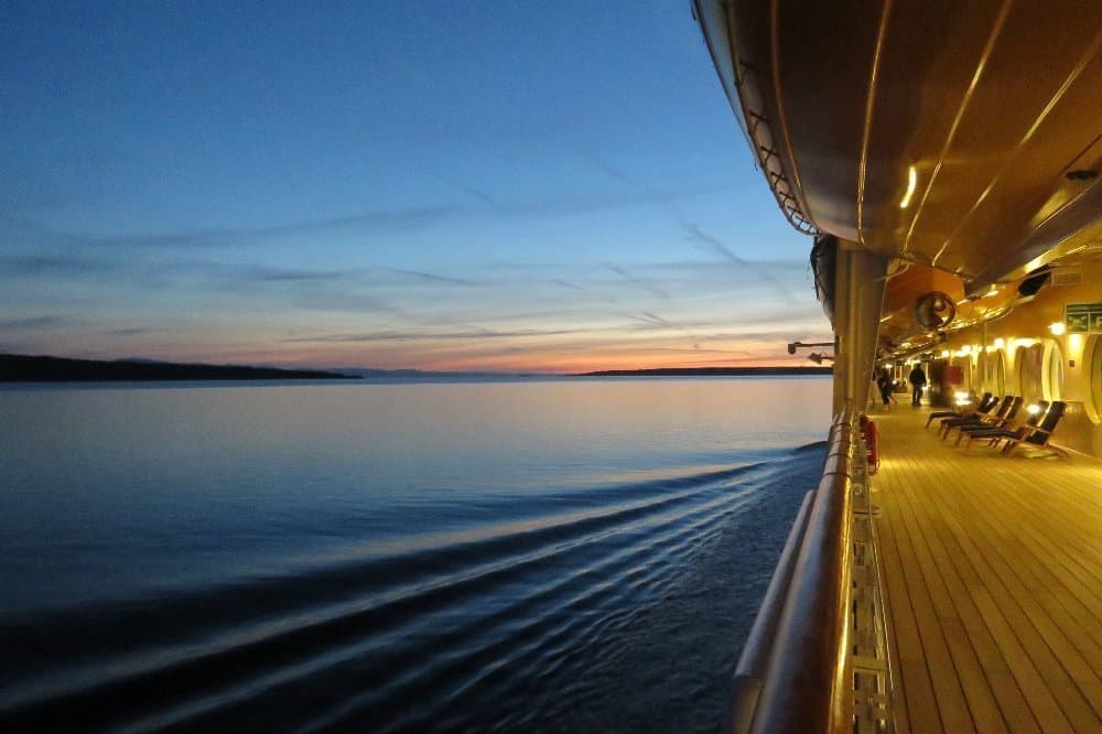 A view of a pier next to a body of water