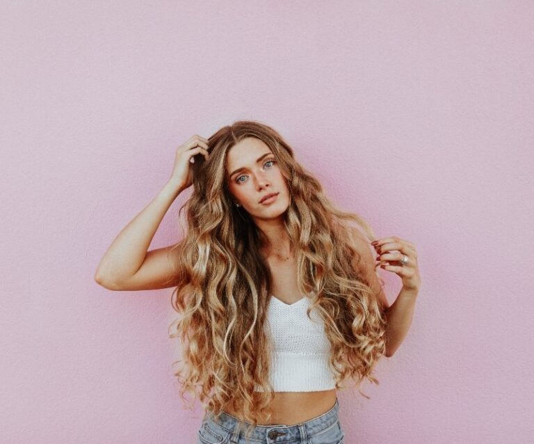 A girl posing for a picture