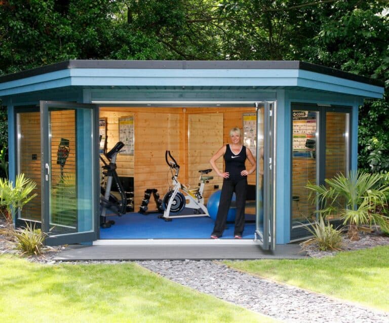 Five reasons for using a garden building as a garden gym