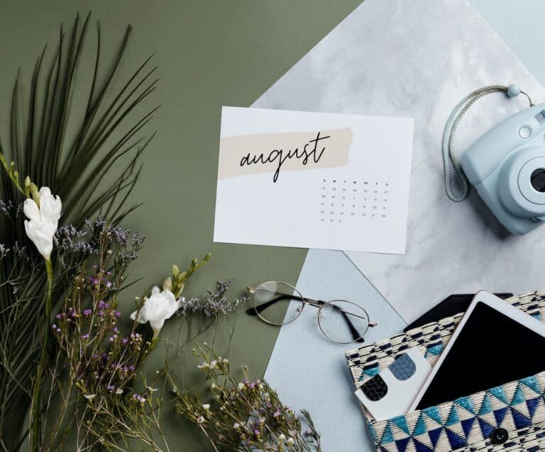 Monthly goals - August