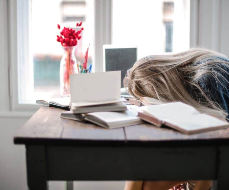Effective Study Skills: Encouraging Good Teen Study Habits - woman leaning on table