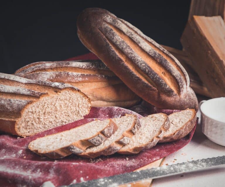 brown bread in close up photography