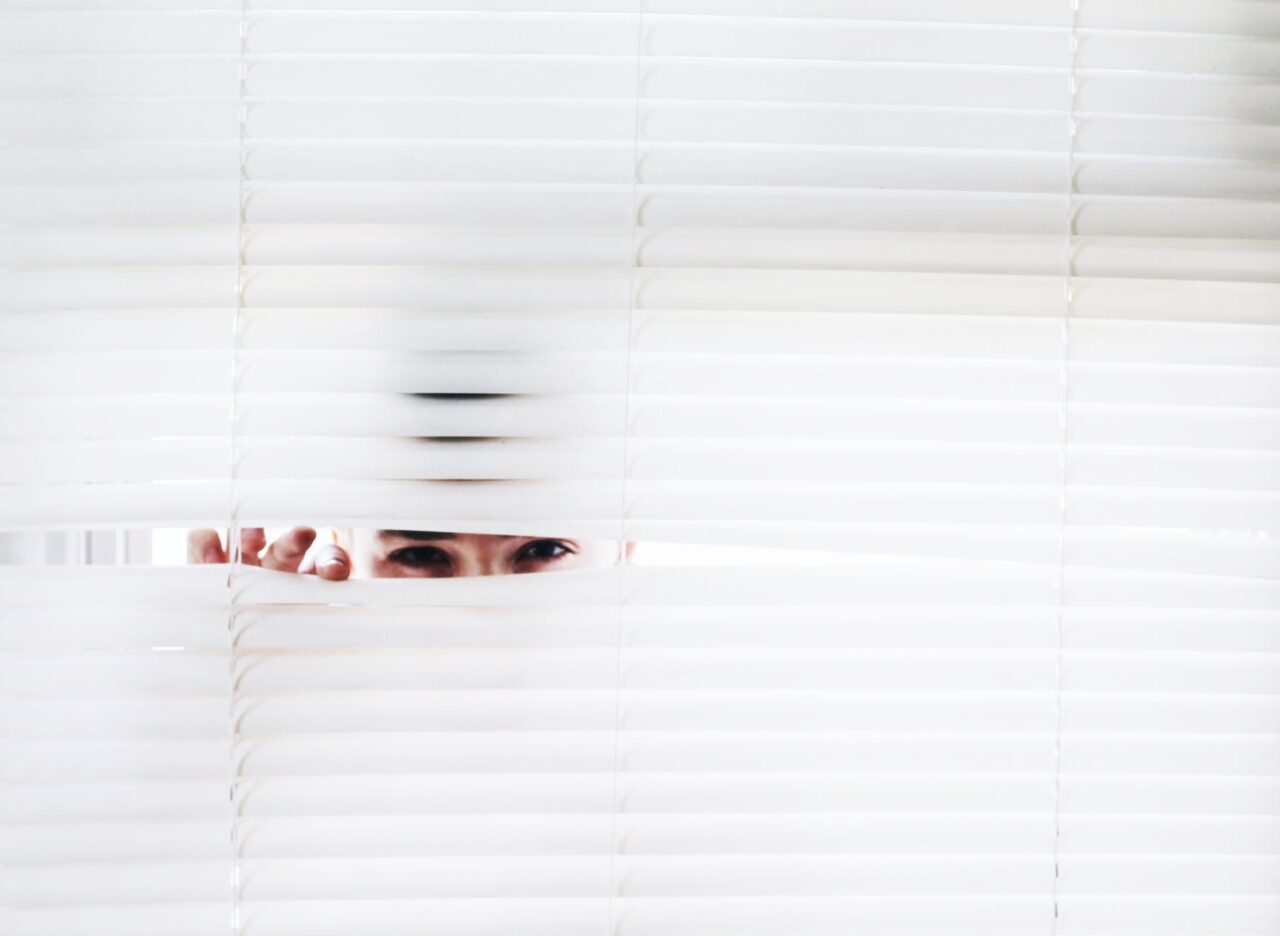 photography of person peeking