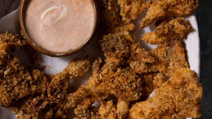 Image for Crispy Air Fried Oyster Mushrooms