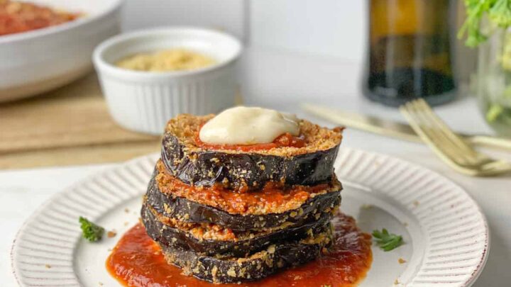 Image for Vegan Eggplant Parmigiana (Air Fryer)