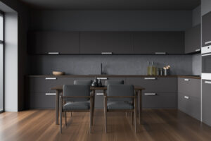 Creating a Luxurious Feel with Dark Kitchen Cabinets and Metallic Accents