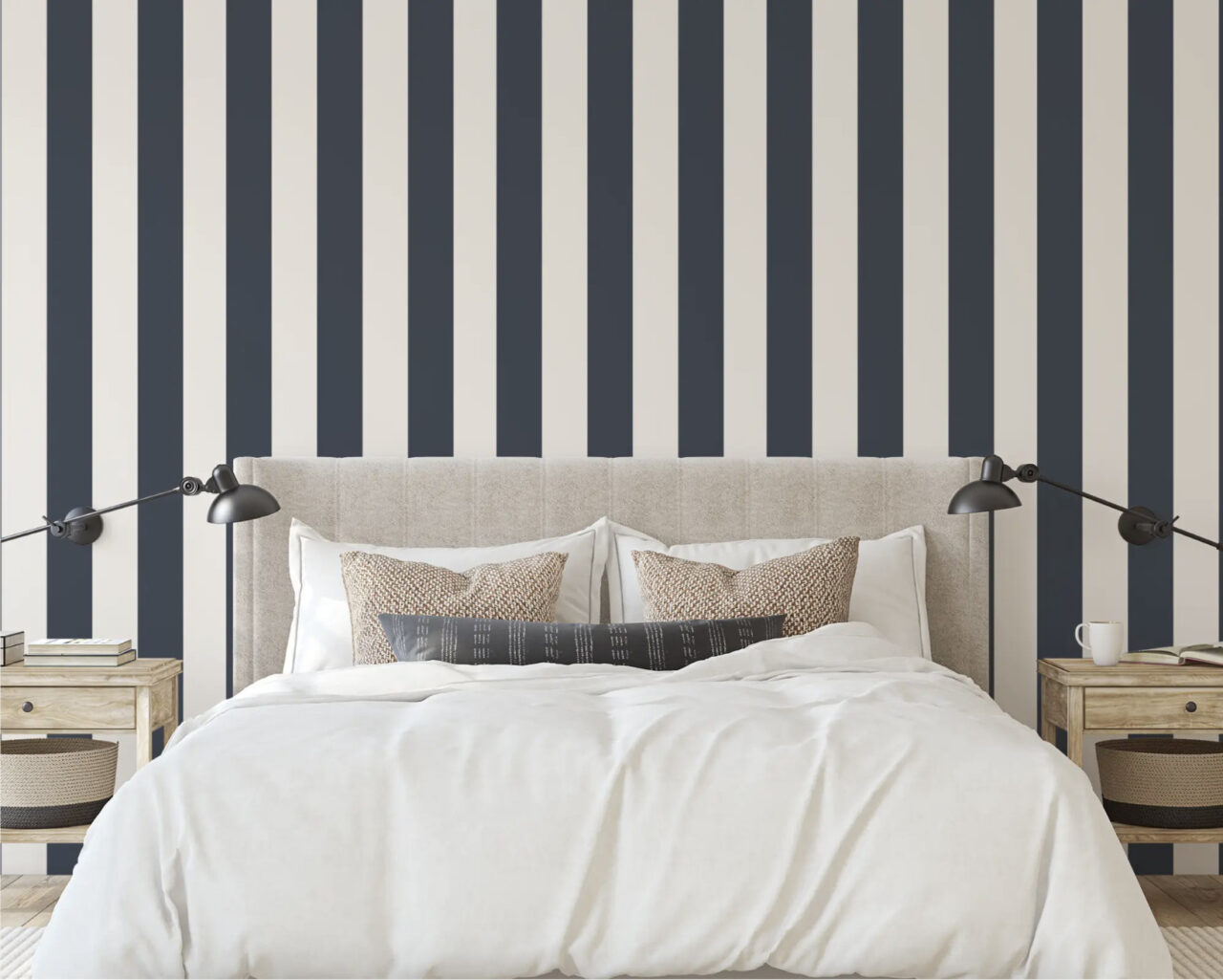 Timeless and Bold: Styling with Black Grasscloth and Plum Wallpaper